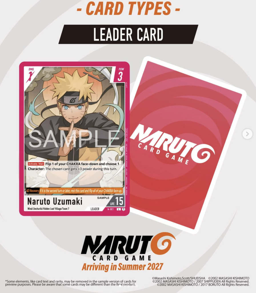 Carte Leader Naruto Card Game Naruto Uzumaki