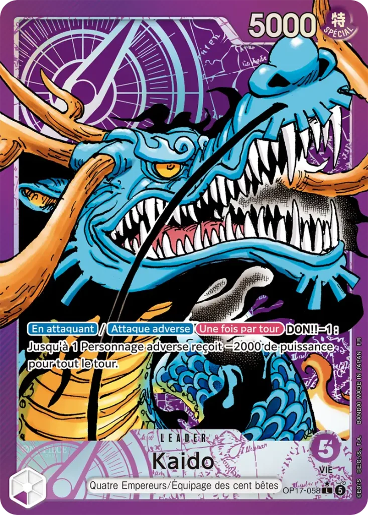 Carte Leader Alternatif Art Kaido - One Piece Card Game