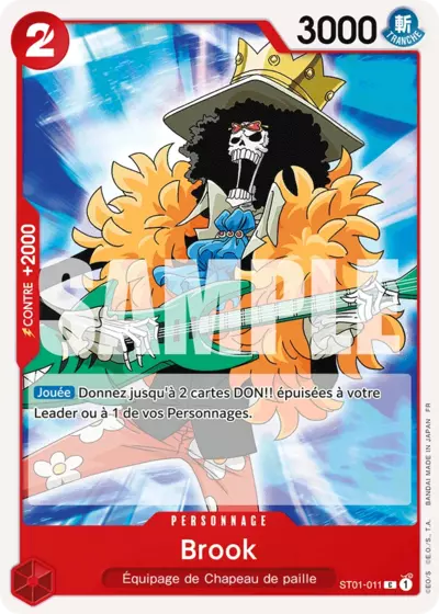 Carte Rouge Personnage Brook
